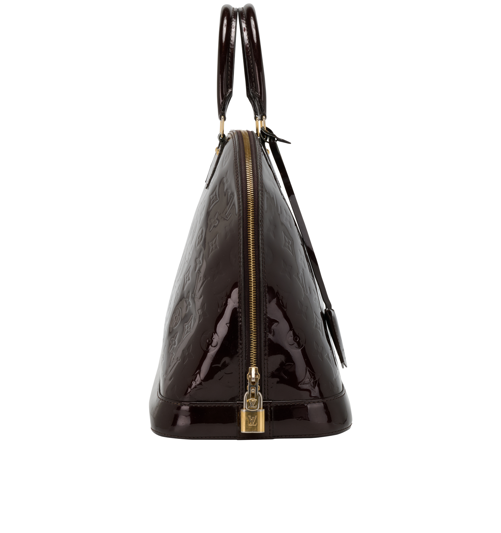 Alma GM, &pound;595, Handbags, Burgundy, Vachetta Leather, Side view